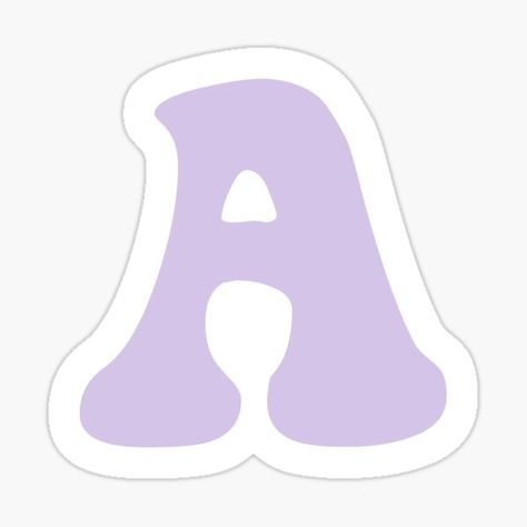 Letter A Sticker, Letter Stickers, Letter A, Purple Aesthetic, Lululemon Logo, Retail Logos, Fondant, Ios, Lavender