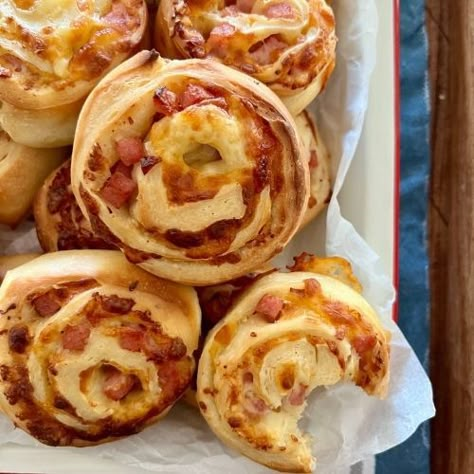 Sourdough Pinwheels with Ham & Cheese - The Pantry Mama Sourdough Pinwheels, The Pantry Mama, Pantry Mama, Pepperoni Sticks, Simple Sourdough, Ham And Cheese Pinwheels, Recipe Using Sourdough Starter, Sourdough Starter Discard Recipe, Gluten Free Sourdough