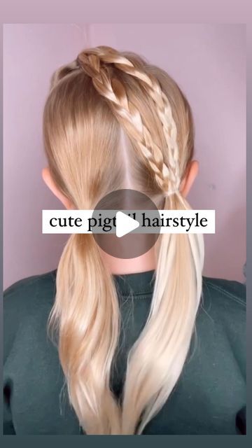 How To Do Pigtails, Pigtail Hairstyle, Braid Inspiration, Pigtail Braids, Pigtail Hairstyles, January 3, Hair Videos, Hair Tutorial, Hair Inspo