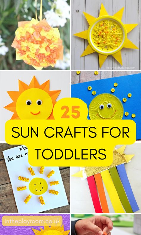 Preschool Sun Crafts, Sun Crafts For Toddlers, Sun Crafts For Preschoolers, Crafts To Do With Toddlers, Sunshine Crafts, Sun Crafts, Weather Crafts, Fun Summer Crafts, Cloud Craft