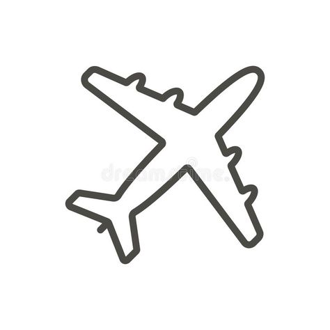 Plane icon vector. Line airplane symbol. Plane icon vector. Line airplane symbol Abstract illustration Eps10. Graphic background vector illustration Plane Aesthetic Drawing, Airplane Aesthetic Drawing, Plane Line Art, Airplane Line Art, Plane Outline, Airplane Outline, Community Tattoo, Plane Illustration, Airplane Logo