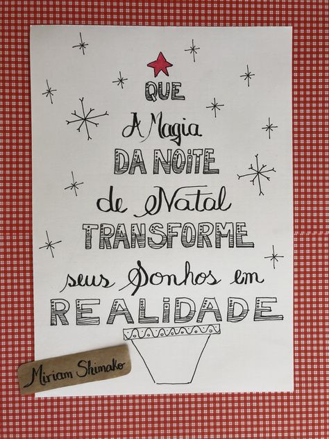 Desafio de lettering #50- que a magia da noite de natal transforme seus sonhos em realidade  #lettering #desafiodelettering #frasesbonitas #frasemotivacionais #superacao #frases #diversao #desafio Harry Potter Diy, Christmas Postcard, Christmas Cards Handmade, Book Journal, Pixel Art, Cards Handmade, Christmas Cards, Pasta, Christmas