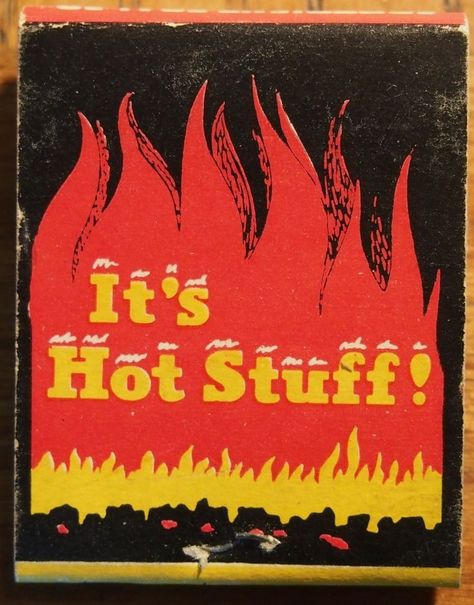 Vintage Matchbook Design, Matchbook Drawing, Match Book Art, Matchbox Illustration, Vintage Matchbox Art, Wildfire Prevention, Matchbook Design, Fire Poster, Bicycle Tattoo