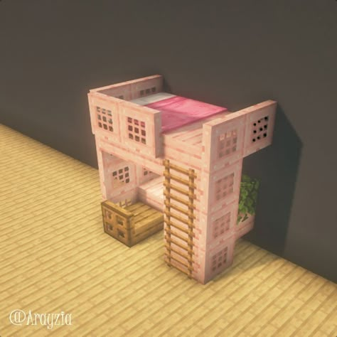 Girly Minecraft Builds Interior, Minecraft Girly Ideas, Girly Minecraft Houses, Girly Minecraft, Mc House Ideas, House On Minecraft, Pink Minecraft, Minecraft Houses For Girls, Mc House