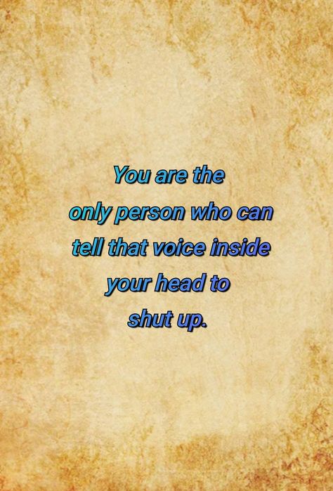 Everyone has an internal dialogue Internal Dialogue, Nothing New, New People, Turn Off, Fails, The Voice, Mindfulness