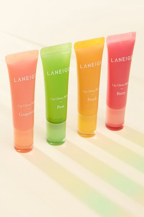 Lacquer Up Like It’s 2002 — Laneige’s New Lip Balms Are Basically Modern Juicy Tubes Makeup Palette Packaging, Juicy Tubes, Penyimpanan Makeup, Beauty Hacks Lips, Lip Balm Collection, Sephora Skin Care, Pretty Skin Care, Skin Care Items, Lip Balms