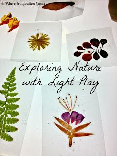 Nature Play DIY Nature slides & Light Table Fun! Contact paper, natural materials, and finish the edges with tape. Light Table Ideas For Preschoolers, Preschool Light Table, Light Box Activities, Diy Light Table, Story Lab, Light Box Ideas, Light Table Ideas, Box Activities, Light Table Activities