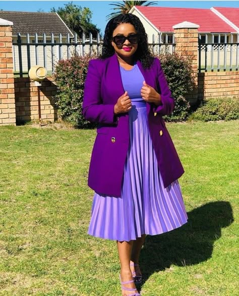 Fall Sunday Outfit Church, Fall Sunday Outfits, Teacher Work Outfits, Modest Outfits For Women, Sepedi Traditional Dresses, Lilac Theme, Royalty Outfits, Formal Office Wear, Curvy Skirt