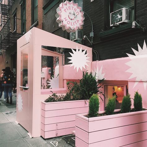 cute, feminine spots in new york Nolita Nyc, Pietro Nolita, Nyc Coffee Shop, I Spy Diy, Food Cart Design, New York Food, New York City Travel, Nyc Trip, Everything Pink