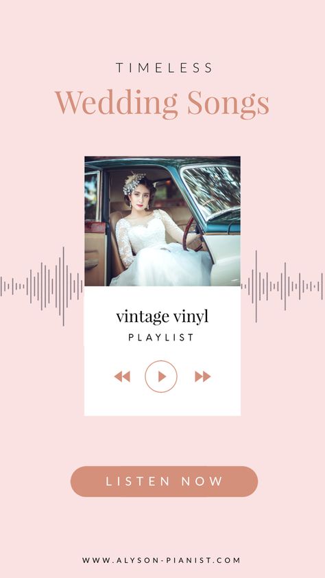 Be inspired by this beautiful piano playlist featuring 40+ classic love songs that are still trending at modern weddings! If you love unique piano covers of your favourite vintage vinyl, you’ll love this mix of timeless wedding songs! Click the link to listen! Piano Playlist, Unique Piano, Playlist Inspiration, Vinyl Wedding, Couples Vintage, Beautiful Piano, Spiritual Music, Classic Love, Wedding Playlist