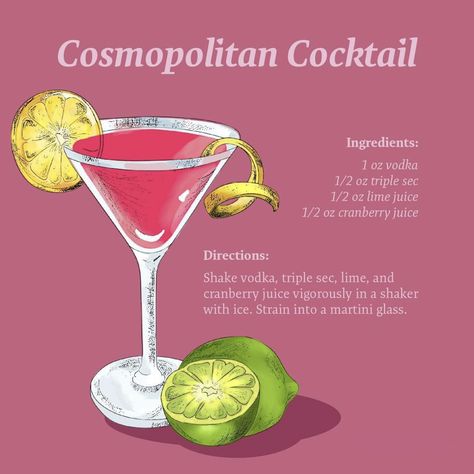 Girly Martini Recipes, Fun Bachelorette Cocktails, Disco Alcohol Drinks, Martini Recipes Fruity, Easy Girly Cocktails, 21st Birthday Cocktails, Fun Martini Recipes, Funky Cocktails, Birthday Drinks Alcohol