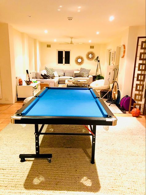 Looking for an affordable pool table that is also easy to store in a small room? Our Foldable Pool Billiard Table Free Accessory is all you can ask for! Its high-quality construction and space-saving design makes this table fit any of your living needs! Pool Table Convertable, Folding Pool Table, Foldable Pool Table, Pool Table Double Function, Pool Table Table Tennis, Pool Table Walmart, Pool Tables For Sale, Purple Pool Table, Air Hockey Tables