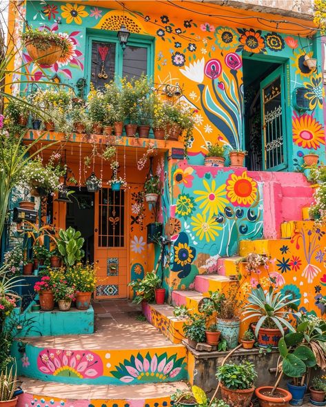 Colorful House, Plants Wall, Deco Nature, Bohemian House, Casa Vintage, My Art Studio, Dream House Interior, Dream Home Design, Bohemian Decor