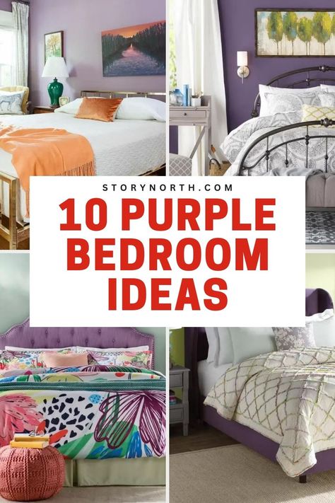 Save this pin for stunning purple bedroom inspirations that will elevate your home decor game! Discover how adding a pop of color can create a cozy and stylish retreat. #PurpleBedroom #HomeDecor #InteriorDesign Dark Purple Bedrooms, Light Purple Bedroom, Purple And Gray Bedroom Ideas, Purple Headboard, Dark Purple Walls, Purple Bedroom Ideas, Lilac Bedroom, Light Gray Bedroom, Lavender Bedroom