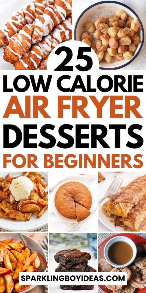 25 Easy Air Fryer Dessert Recipes 28 Low Fat Air Fryer Recipes, Air Fryer Treats, Low Calorie Air Fryer, Air Fryer Brownies, Air Fryer Dessert Recipes, Air Fryer Cookies, Air Fryer Desserts, Air Fryer Dessert, Air Fryer Recipes Dessert