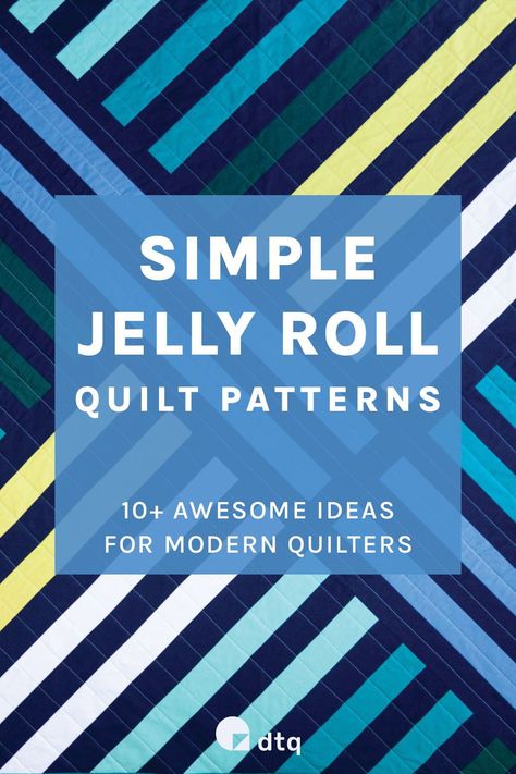 Short on time but craving a quilting project? Discover the magic of quilting using jelly rolls precuts! Browse our collection of 13 quick and easy jelly rolls patterns. From geometric designs to modern twists, these jelly roll quilts are perfect for busy quilters! Jelly Roll Beginner Quilt, Scrappy Jelly Roll Quilt Patterns, Jelly Roll And Charm Pack Quilt Patterns, Quilt Patterns For Jelly Rolls, Black And White Jelly Roll Quilts, Strip Quilt Patterns Jelly Roll, Jello Roll Quilt Patterns, Jellyroll Quilts Patterns Free Easy, Easy Jelly Roll Quilt Patterns Free