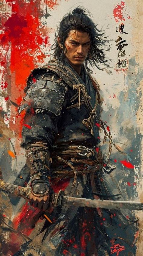 Blackbird Art, Guerriero Samurai, Ronin Samurai, Japanese Art Samurai, Chinese Warrior, Samurai Artwork, Japanese Art Prints, Japanese Warrior, Samurai Art