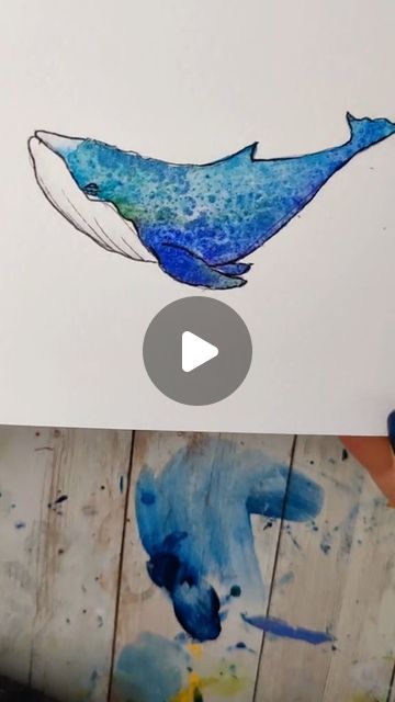 Lacey Walker on Instagram: "Unfortunately, TikTok won't let me download last week's live. For those of you who don't know I teach a live watercolor class every other Saturday on TikTok. I then download it and put it on my YouTube in case you missed it.... But apparently I can't this week! Last week we drew and painted whales. So here's the basic drawing instructions that make drawing a whale super simple! You should definitely try it! If you do I'd love to see the results, tag me in the photo Draw A Whale Easy, How To Draw A Whale, Simple Whale Drawing, Whale Drawing Simple, Drawing A Whale, Jonah Vbs, Draw A Whale, Make Drawing, Whale Watercolor