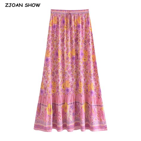 Fitted Midi Skirt, Floral Print Maxi Skirt, Cotton Pencil Skirt, Bodycon Midi Skirt, Festival Skirts, Hippie Skirts, Cotton Midi Skirt, Maxi Skirt Boho, Long Skirts For Women