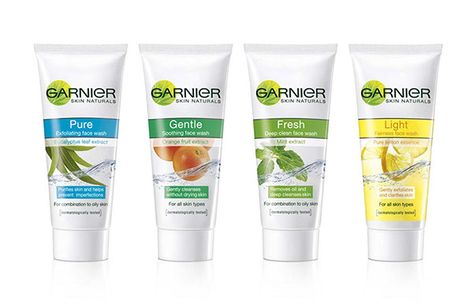 Packaging For Garnier on Behance Facewash Packaging Ideas, Face Wash Packaging Design, Face Wash Packaging, Garnier Shampoo, Labels Ideas, Exfoliating Face Wash, Cosmetic Packaging Design, Cosmetic Design, Packaging Designs