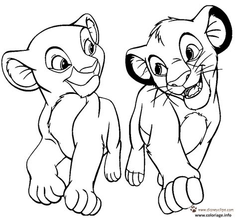 Coloriage simba et nala roi lion à imprimer Disney Colouring Pages, King Drawing, Lion Coloring Pages, Lion King Drawings, Lion Drawing, Simba And Nala, Lion King Art, Roi Lion, Horse Coloring Pages