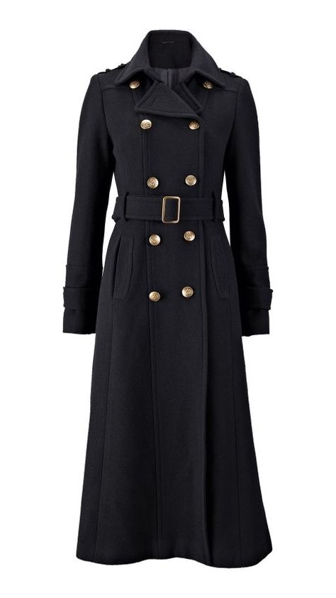 Classy Coat, Burberry Coat, Military Coat, Long Coats, Maxi Coat, Fashion Wishlist, Coat Outfits, Coat Fashion, Long Coat