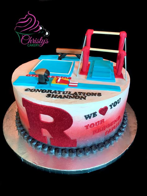 Gymnastics Apparutus Rutgers Gymnastics Themed cake Gymnast Cake Ideas, Gymnastic Cake Ideas, Gymnastic Cake Ideas Birthdays, Gymnastics Cakes For Girls Birthday, Gymnastics Birthday Cake Ideas, Gymnastics Themed Cake, Gymnastics Cake Ideas, Gymnastics Theme Birthday Party Cake, Gymnastic Cake