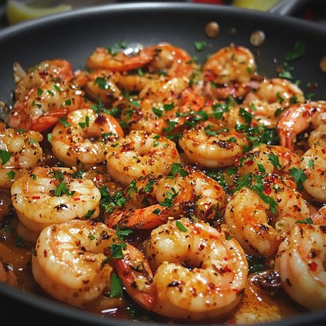 Prawn Garlic Butter, Butter Prawns, Butter Prawn, Seafood Delight, Garlic Prawns, Instagram Recipes, Red Chili Flakes, Trending Recipes, Chili Flakes