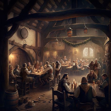 Taverna Medieval, Jon Snow Art, Fantasy Inn, Medieval Tavern, Vila Medieval, Enchanted Kingdom, Fantasy Village, Medieval Party, Medieval Festival