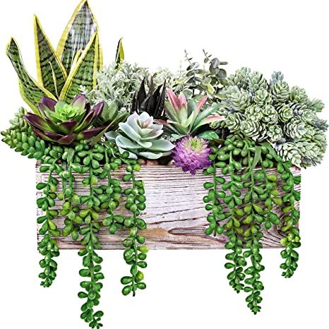 Plants Arrangement, Artificial Succulent Arrangements, Windowsill Shelf, Potted Succulents, Ranunculus Flowers, Greenery Decor, Wooden Planter, Succulent Centerpieces, Fake Succulents