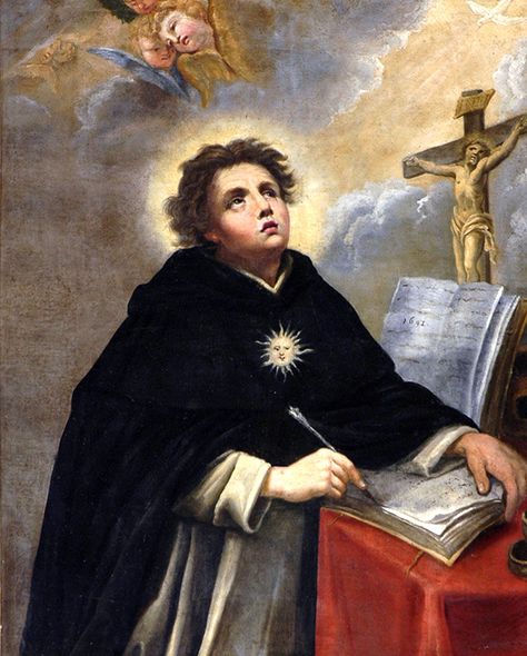 St. Thomas Aquinas and Politics As the final end of man is, however, not merely natural, the State, charged with the temporal social order, must ever act in such wise as not only not to hinder but to favour the attaining of man’s supreme end, the vision of God in Three Divine Persons. Political thought and political action, therefore, in an ordered State, will respect the jurisdiction and guidance of the Catholic Church, the divinely instituted guardian of the moral order, remembering that what Catholic Tattoos, St Thomas Aquinas, Saint Thomas Aquinas, Catholic Education, Belief In God, Thomas Aquinas, Rennaissance Art, Christ The King, Catholic Art