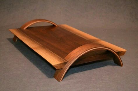 Diy Serving Tray Ideas, Wood Serving Trays, Wooden Toy Chest, Wood Serving Platter, Wood Chopping, Wood Chopping Board, Wooden Dishes, Wooden Serving Tray, Diy Wooden Projects