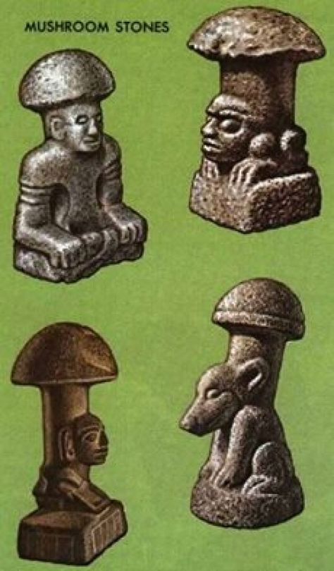 Staddle Stones, Original Santa Claus, Mad Movies, Mushroom Sculpture, Hispanic Art, Fungi Art, Ancient Gods, Mexican Culture Art, Mushroom Head