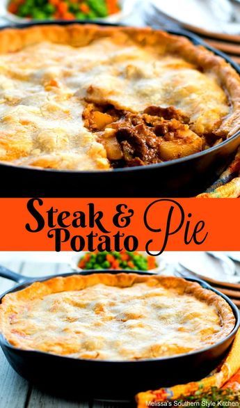 Steak and Potato Pie #recipes #potatoes #steak #steakpie #beeffoodrecipes #food #easyrecipe #food #maindishrecipes Leftover Steak And Potatoes Recipes, Steak Casserole Recipes, Beef Pot Pie, Recipes Potatoes, Homesick Texan, Steak Pie, Dinner Pies, Meat Pie Recipe, Beef Pot Pies