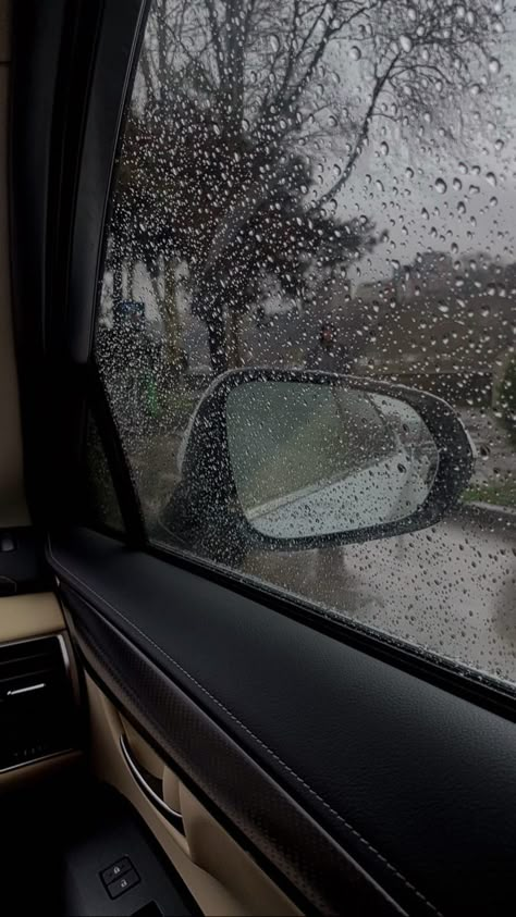 #car #rain #aesthetic #style #styleblogger Rainy Day Car Aesthetic, Rain In Car Aesthetic, Car Rain Aesthetic, Rain In Car, Pink G Wagon, G Wagon Black, Civic Aesthetic, Small Camper Makeover, Dream Car Aesthetic