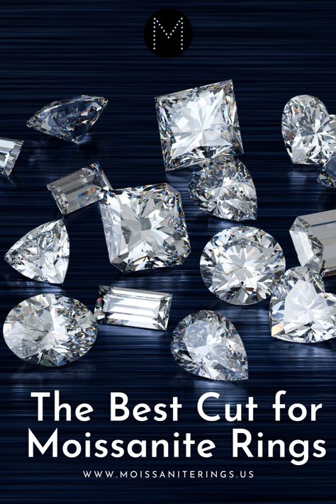 This article will explore the best cuts for moissanite rings and help you understand the factors to consider when choosing the best cut for your moissanite engagement ring. Moissanite Engagement Ring Cost, Forever One Moissanite Engagement Ring, Moisonite Jewellery, Radiant Cut Moissanite Ring, Rings Moissanite, Moissanite Engagement Ring Cushion Cut, Moissanite Engagement Rings, Princess Cut Moissanite, Engagement Rings Cushion