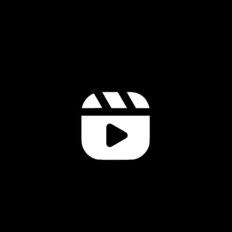 Reels Highlight Cover Instagram Black, Reels Icon Instagram Highlight, Reels Logo For Instagram Highlights, Insta Reels Logo, Reels Logo, Reel Logo, Instagram Reel Cover, Reels Cover, Instagram Ios