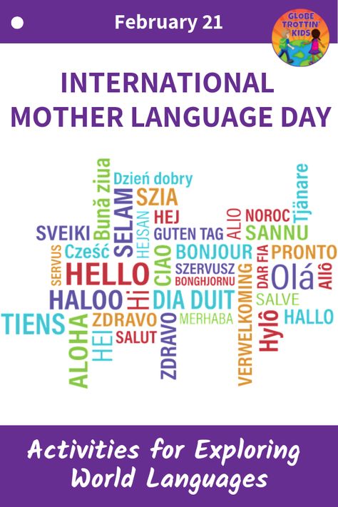 Discover and celebrate the diversity of languages in our world with these resources. #motherlanguageday #mothertongue #languages Language Day Ideas, International Language Day, Language Diversity, Ece Classroom, European Day Of Languages, Multicultural Classroom, International Mother Language Day, Language Map, Mother Language Day