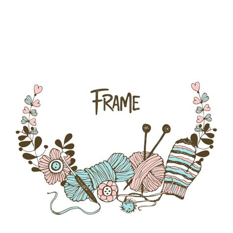 Handmade Logo Design, Free Business Logo, Sewing Logo, Knitting Quotes, Logo Design Love, Handmade Logo, Craft Logo, Wreath Frame, Simple Iphone Wallpaper