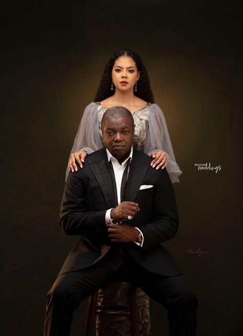 Anniversary Pictures Black Couples, Pastor And Wife Photoshoot, Northern Wedding, Engagement Photo Shoot Poses, Couples Pose, Bellanaija Weddings, Pre Wedding Photoshoot Outfit, Wedding Portrait Poses, Pre Wedding Shoot Ideas