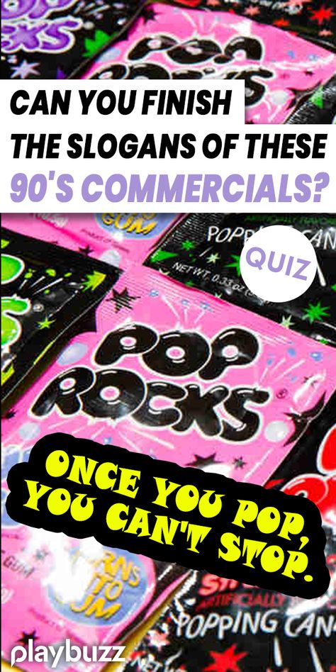 Remember those wacky, wonderful 90's commercials? They had the craziest slogans! See if you can identify these common 90's commercial slogans! #PlaybuzzQuiz 90’s Quotes, Party Slogans, Playbuzz Quiz, Trivia Quizzes, 90s Tv, Old Commercials, Funny Slogans, Catch Phrase, S Quote