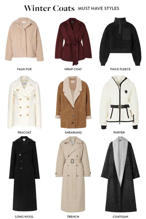 winter-coats-for-women Coat For Women Winter, Winter Styling Women, Coat Winter Outfits Women, Jackets For Winter For Women, How To Style Coats Winter, Must Have Jackets For Women, Jacket For Winter For Women, Winter Jacket For Women, Winter Woman Outfits