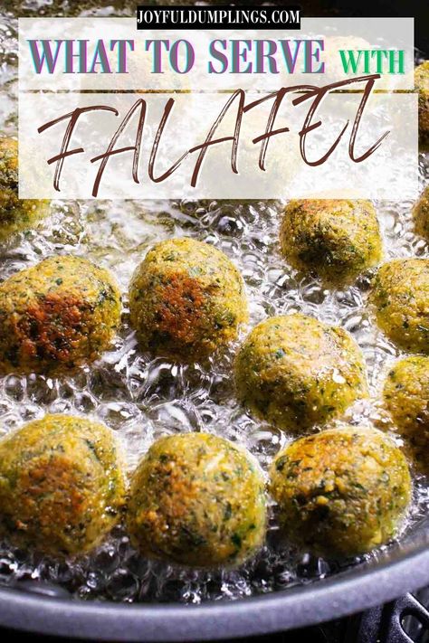 frying falafels in oil What To Eat With Falafel Balls, What To Make With Falafel, Falafel Recipes, Make Falafel, Vegan Falafel Recipe, Vegan Falafel, Falafel Mix, Pickled Mango, How To Make Falafel