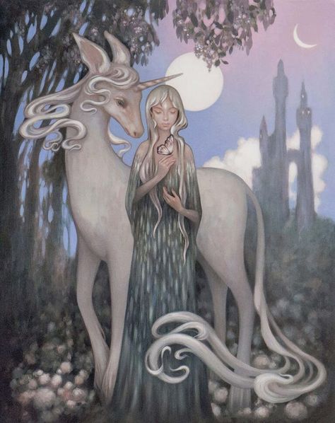 Amy Sol, Last Unicorn, The Last Unicorn, Fantasy Films, Unicorn Art, A Unicorn, Cthulhu, Print Artist, Mythical Creatures