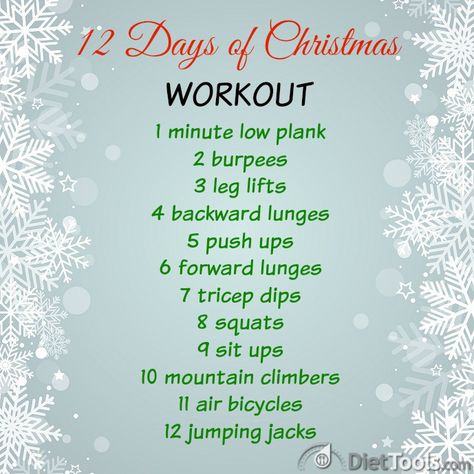 Christmas Workout Challenge, Christmas Workouts, 12 Days Of Christmas Workout, Fitmas Challenge, Pilates Christmas, Work Workouts, Kids Exercise Activities, Workout Sheets, Herbalife Nutrition Club