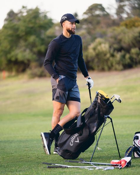 Steph Curry Golf, Stephen Curry Outfit, Steph Curry 3, Mens Golf Fashion, Stephen Curry Wallpaper, Curry Pictures, Kari Ayam, Curry Wallpaper, Stephen Curry Basketball