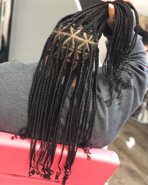 Triangle Part Box Braids, Triangle Parts, Triangle Braids, Triangle Box Braids, Black Hair Video, Medium Hair Braids, Medium Box Braids, Bohemian Braids, Box Braids Hairstyles For Black Women