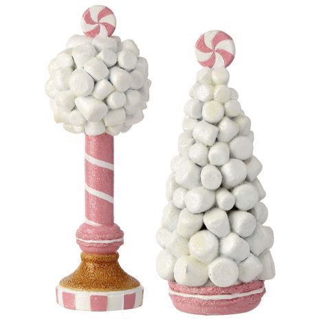 Marshmallow Tree, Fluffy Marshmallows, Candy Props, Fake Candy, Christmas Berries, Candy Ornaments, Halloween Ribbon, Fall Ribbons, Stocking Tree