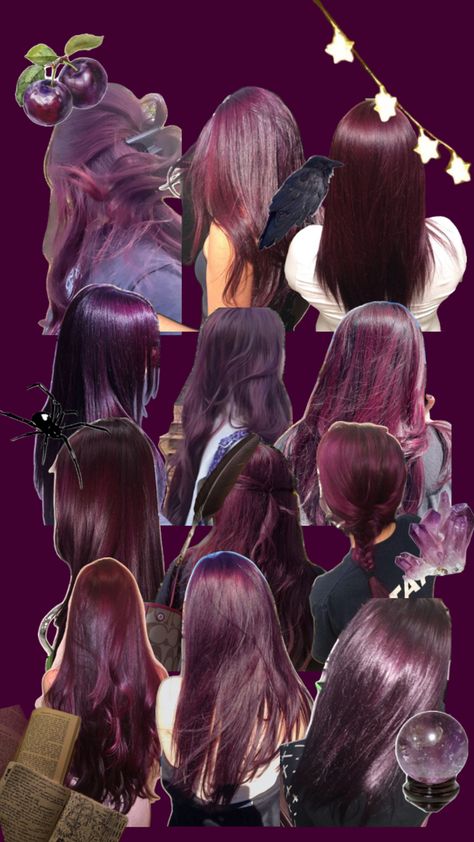 #Needthat Purple Hair Blonde Highlights, Cool Tone Hair Color, Purple Burgundy Hair, Pelo Color Vino, Purple Brown Hair, Red Balayage Hair, Black Red Hair, Dark Purple Hair, Plum Hair