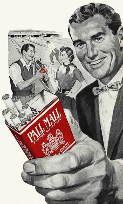 Vintage Smoking Ads Pall Mall, Vintage Advertising Posters, Old Advertisements, Retro Advertising, Retro Ads, Old Ads, Vintage Advertisement, Magazine Ads, Advertising Poster